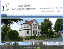 Tablet Screenshot of elblotsenhaus.de